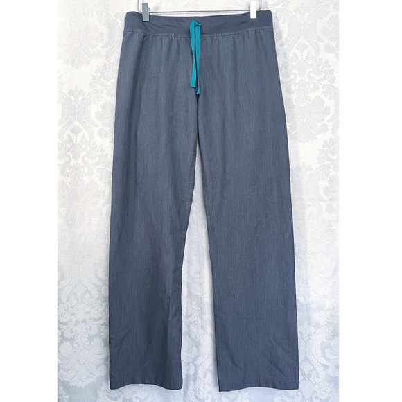 Figs Women’s Graphite Gray High Waisted Livingston Scrub Pants Size M GUC Nurse - Picture 2 of 7